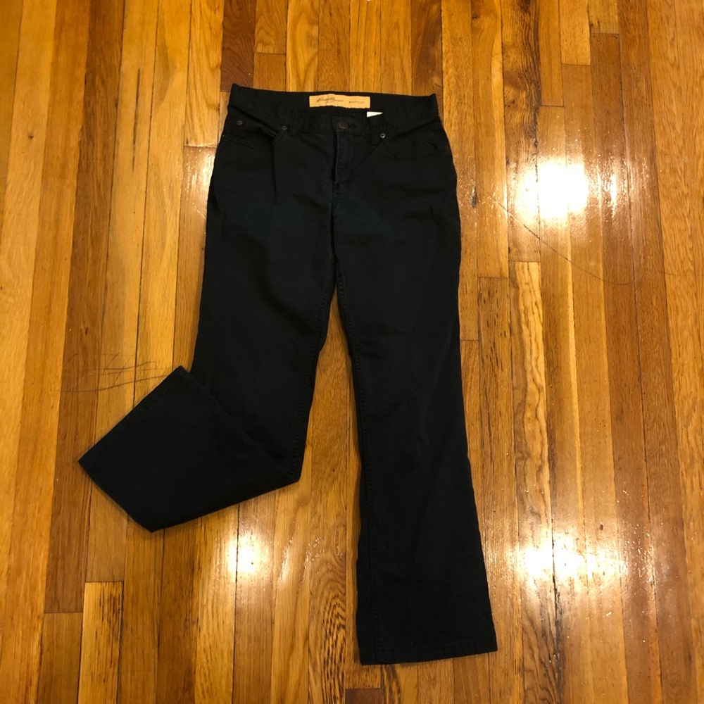 Eddie Bauer black boot cut pants